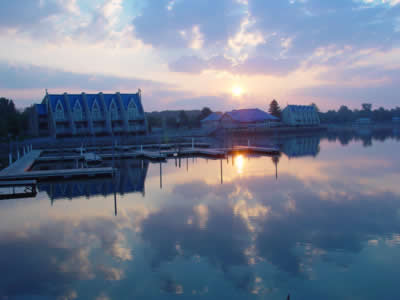 Rend Lake at sunrise